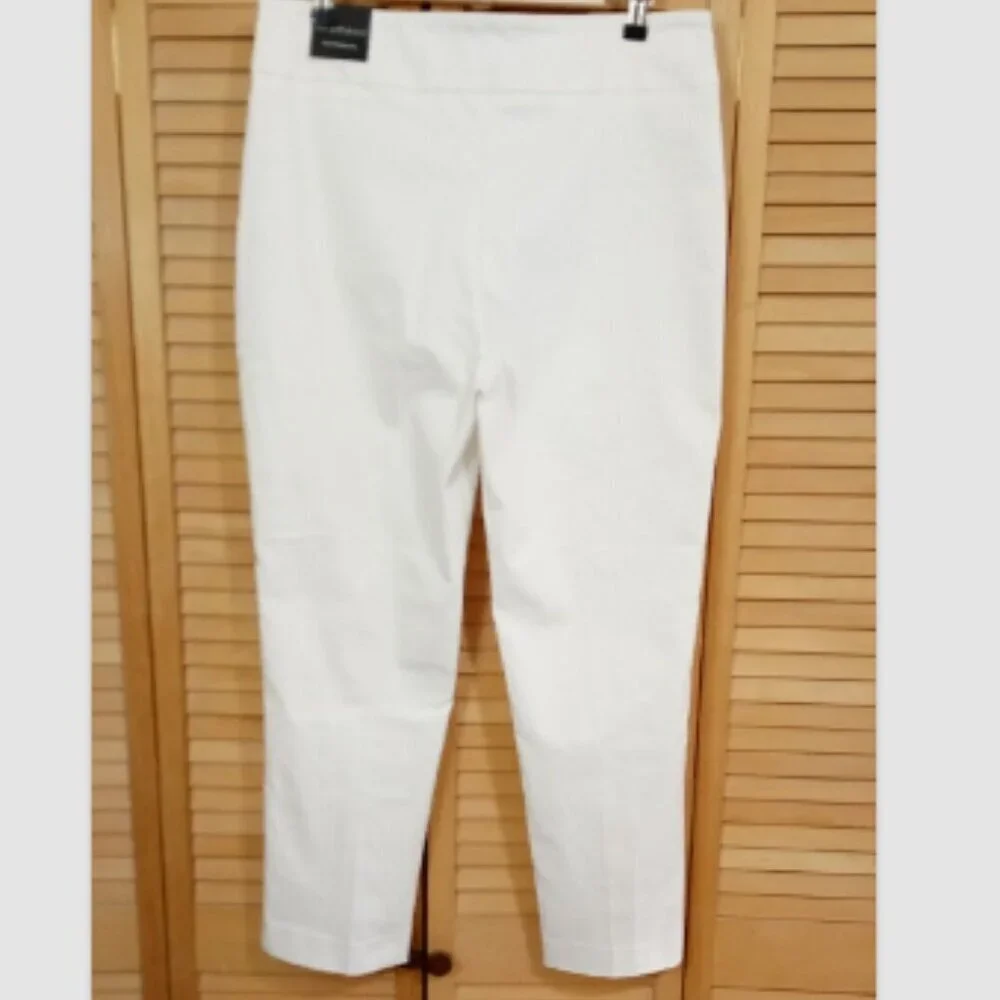 Meg & Margot Pull On Skinny Leg White Ankle Pant XL - Picture 4 of 7